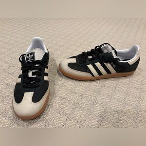 Adidas Samba Black and Cream Sneakers